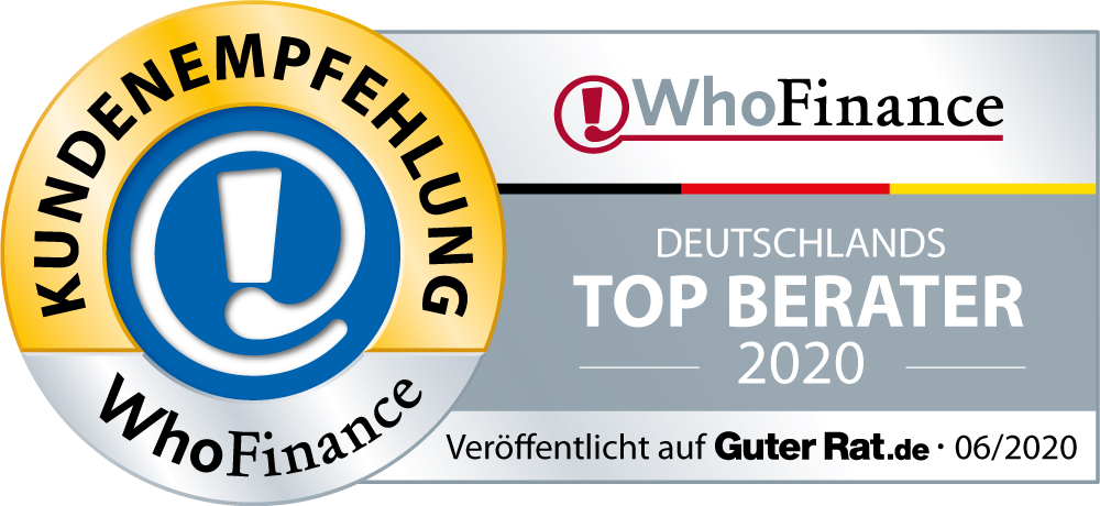 Top Berater 2020 Who Finance, unabhängiger Versicherungsmakler Klöppel Mönchengladbach