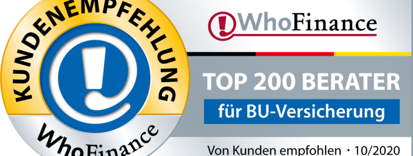 Whofinance, Top Berater, Versicherungen