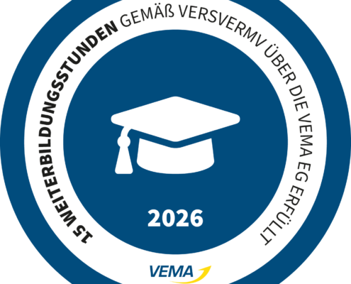 Weiterbildungssiegel der VEMA fuer 2026
